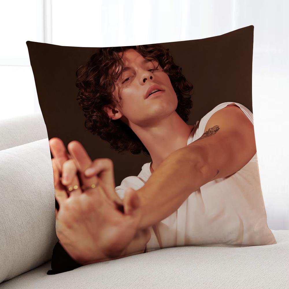 Singer SShawnES MMendesES cushion cover Home Bedding Sofa living Room pillowcase Simple Soft Skin Cushion Cover Party Gift