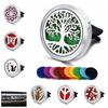 Refillable Car Air Freshener Smell Perfume Diffuser Clip Auto Vent Essential Oil Stainless Steel Locket Interior