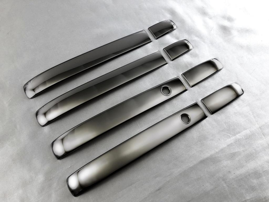 BRIGHTZ Custom Stainless Steel Door Handle Cover Half Cover Type JF N-BOX JF3/JF4 Knob, Black, [DHC-NOBU-443] 3/JF 4/NBOX