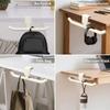 Iron Desk Bag Hook Durable Desk Side Hook Modern Schoolbag Hook  Office Desktop