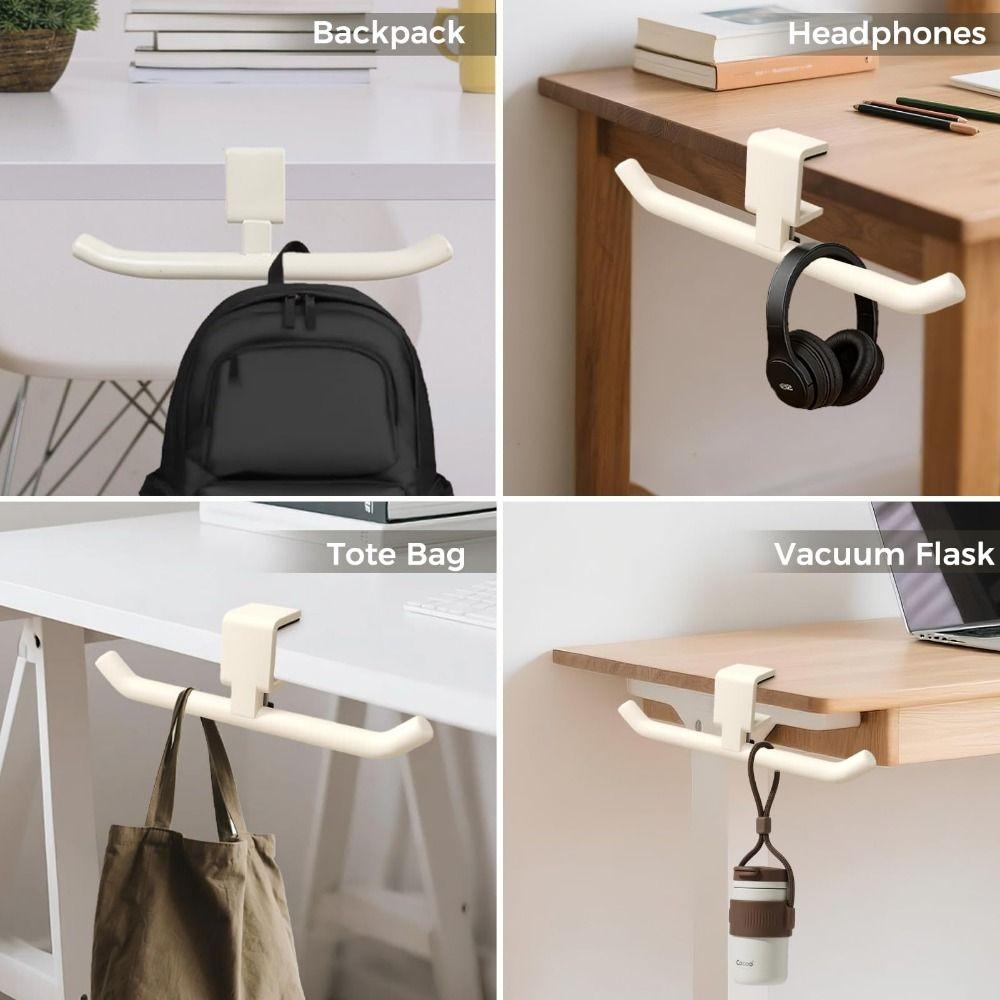 Iron Desk Bag Hook Durable Desk Side Hook Modern Schoolbag Hook Office Desktop