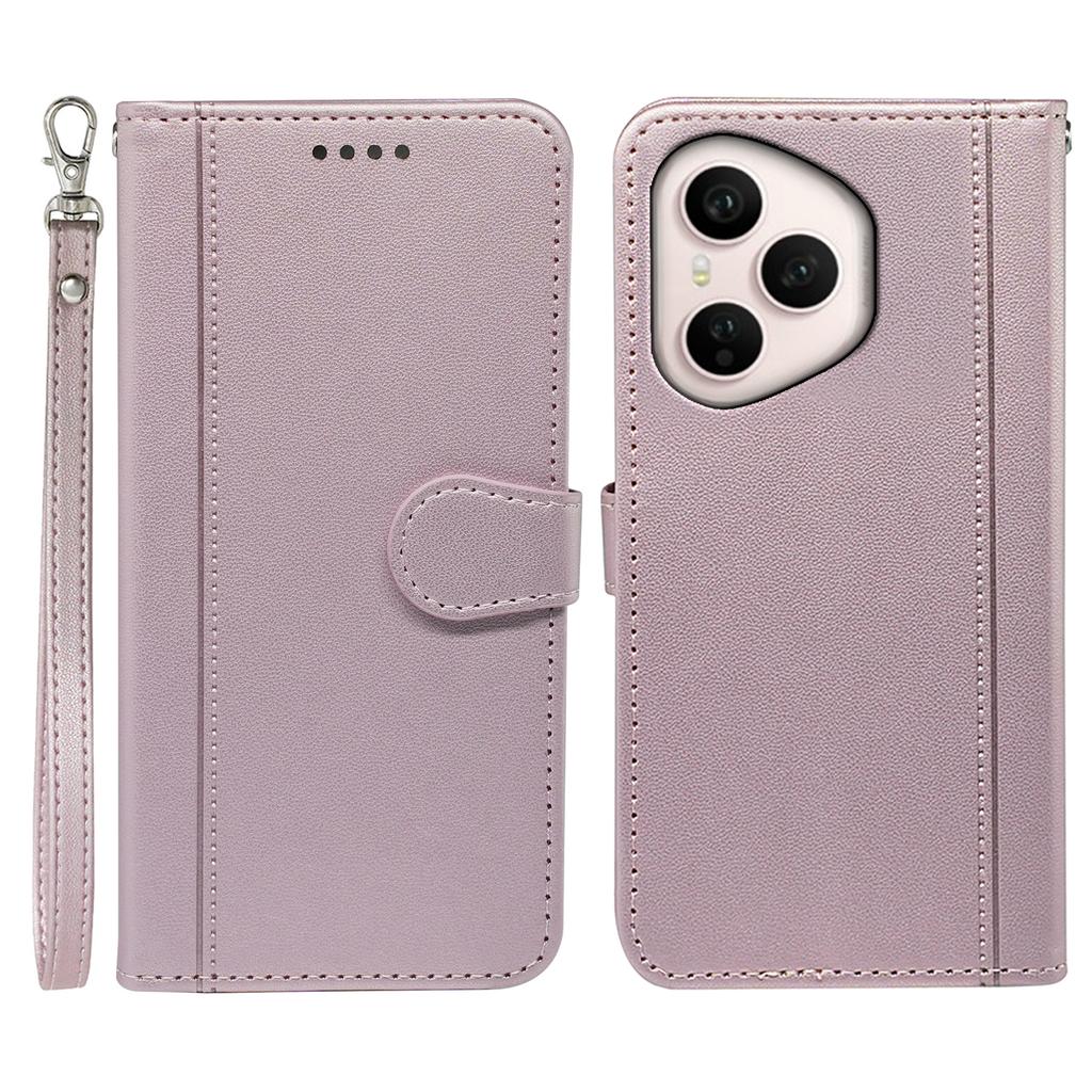 For Honor 400 Pro 5G (Global) Wallet Case Magnetic Snap Leather Phone Cover with Strap