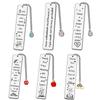 Inspirational Teaching Assistant Bookmarks Stainless Steel Book Clip Pagination Mark  Appreciation