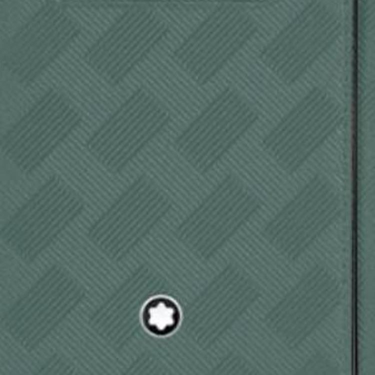 Montblanc 3.0 Шестиугольный Белый Звездный Логотип Кожаный Держатель для Карт Мужские Аксессуары Грецкий Орех-Зеленый MB198085