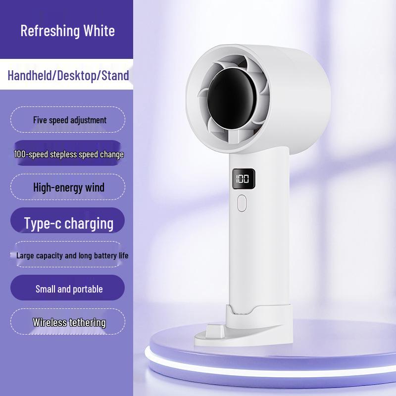 2025 USB Rechargeable Mini Wall-Mounted Desktop Fan for Dorms and Homes