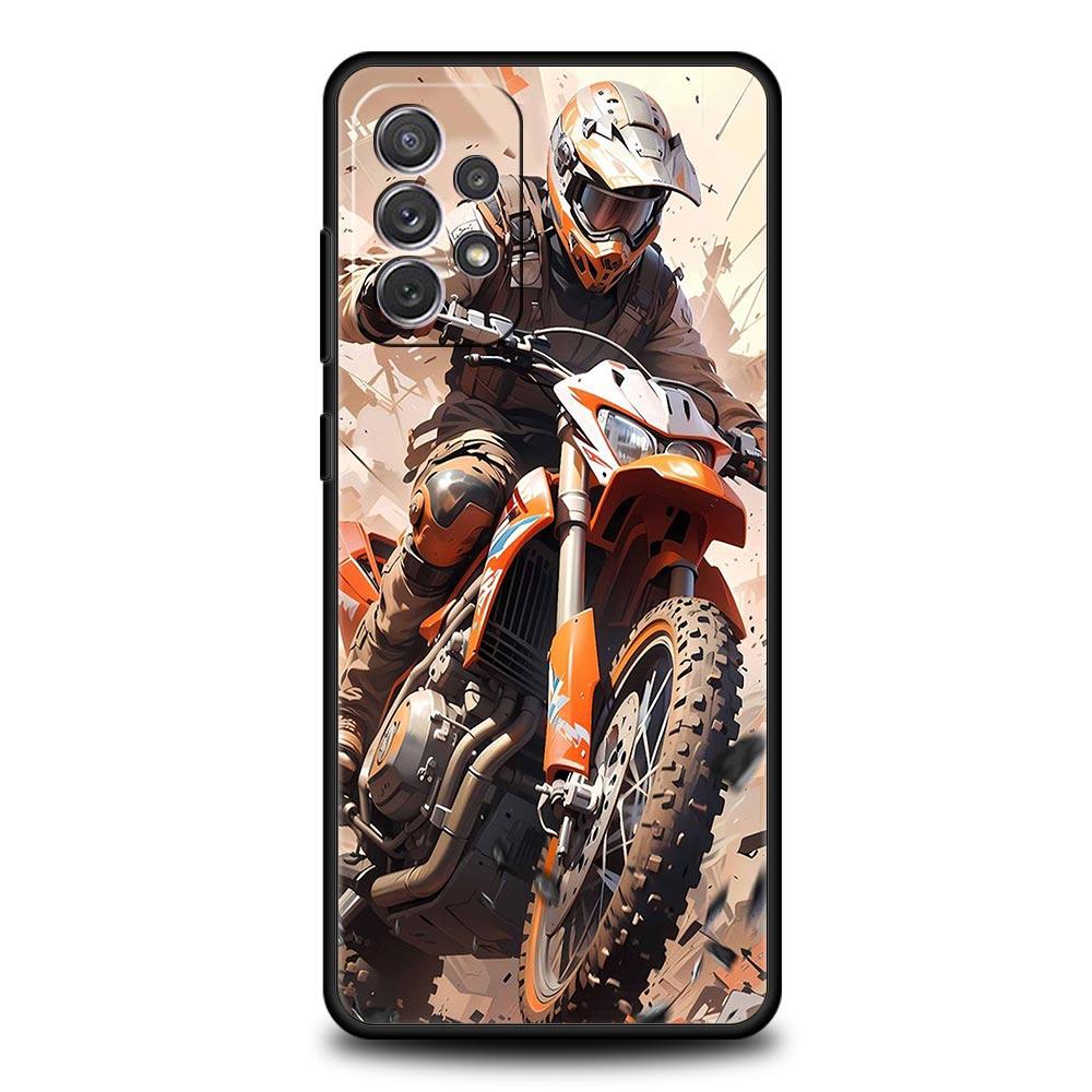 Спортивный чехол для мотоцикла Moto Cross для Samsung A51 A71 A21S A12 A11 A15 A25 A31 A41 A23 A33 A53 A73 A05S A13 5G A35 A55