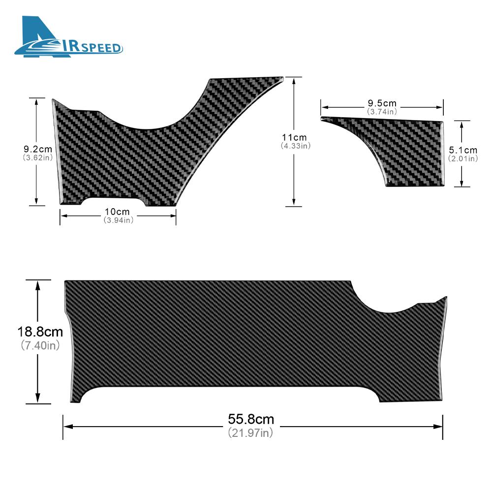 Real Carbon Fiber Sticker For Subaru BRZ Toyota GR86 2021 2022 2023 2024 Car Center Console Decorative Interior Trim Accessories