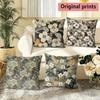 Vintage Floral Farmhouse Pillow Covers Pattern Cushion Cover Suitable for Sofa Bedroom Car Pillow Cover