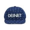 DEINET DENIT DOT DENIM LOGO CAP IN DEEP BLUE