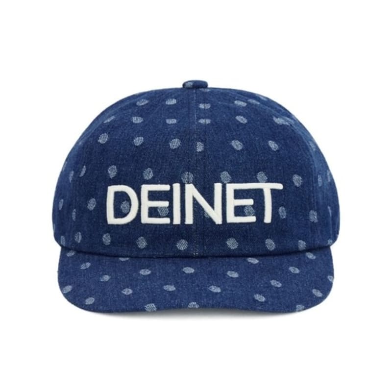 КЕПКА DEINET DENIT DOT DENIM С ЛОГОТИПОМ ГЛУБОКОГО СИНЕГО ЦВЕТА