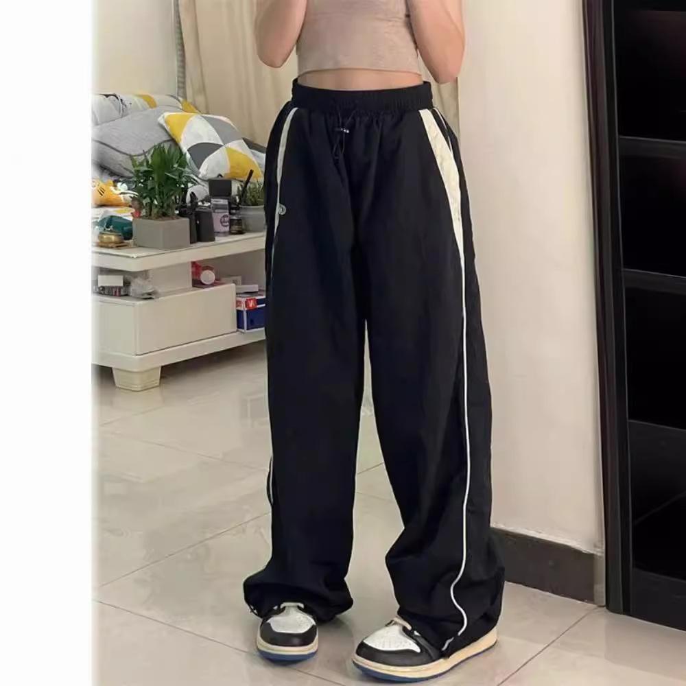 Women's Straight Wide Leg Pants Casual Loose High Waist Long Pants
