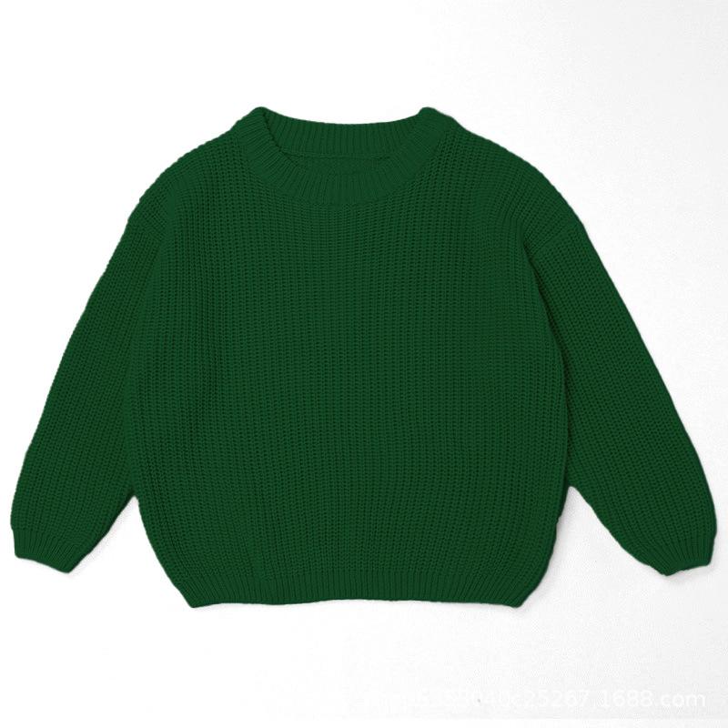 Baby Sweater Autumn/winter Base Long Sleeved Baby Pullover Knitted Sweater