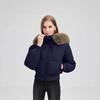Fur Collar Down Cotton-padded Jacket Women's Short Winter Waist Thickened Cotton-padded Jacket Small Jacket