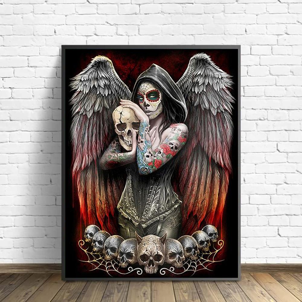 Diy Skull Painting Diamond 5d Flower Alphabet Diamond Embroidery Cross Stitch Kit Full Rhinestone Mosaic Home Decor Gift