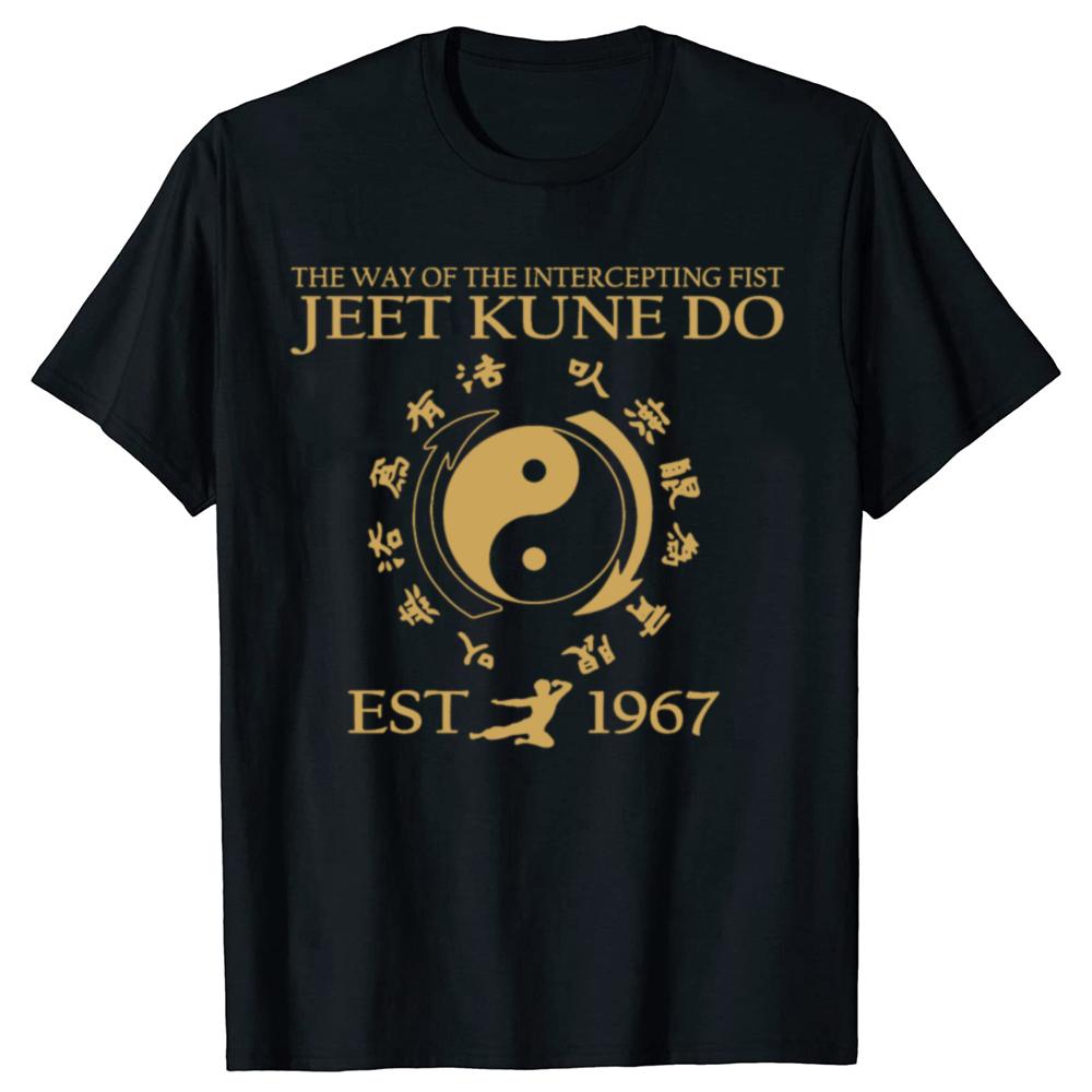 Смешные Цифры и Цитаты по Боевым Искусствам Jeet Kune Do и Китайскому Тайцзицюань Круг Футболки Мужские Юмор Футболка Короткий Рукав Унисекс Свободная Одежда