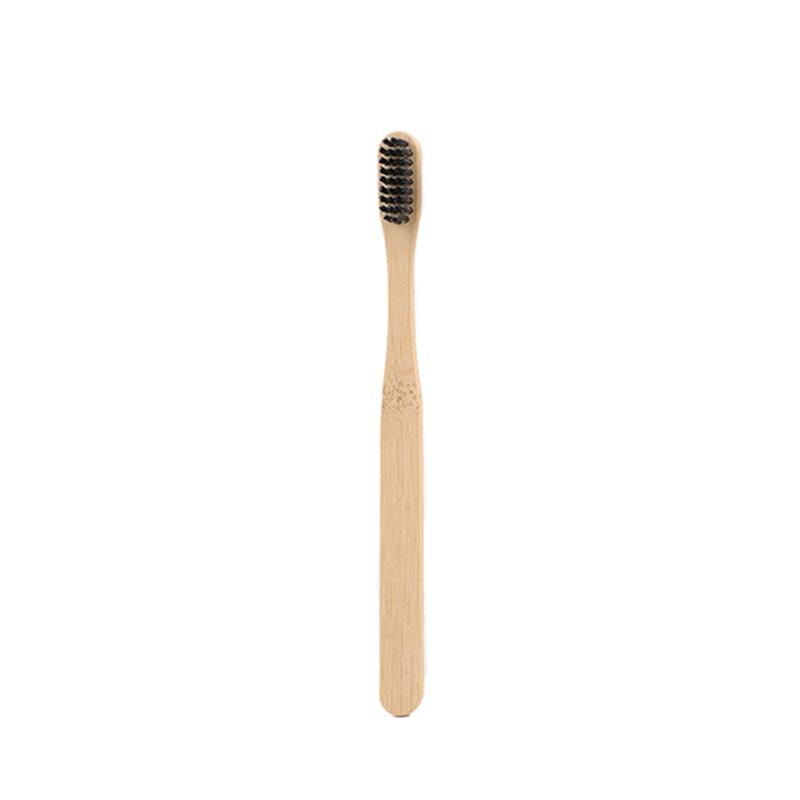 Custom Logo and Packaging Kids Square Handle Soft Eco Natural Biodegradable Bamboo Toothbrush