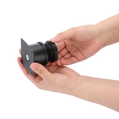 BSTKEY Set of 8 Adjustable Height Cabinet Legs, Furniture Sofa Support Legs, Stainless Steel Table Legs, Furniture Support Feet, Black, Adjusts from 5