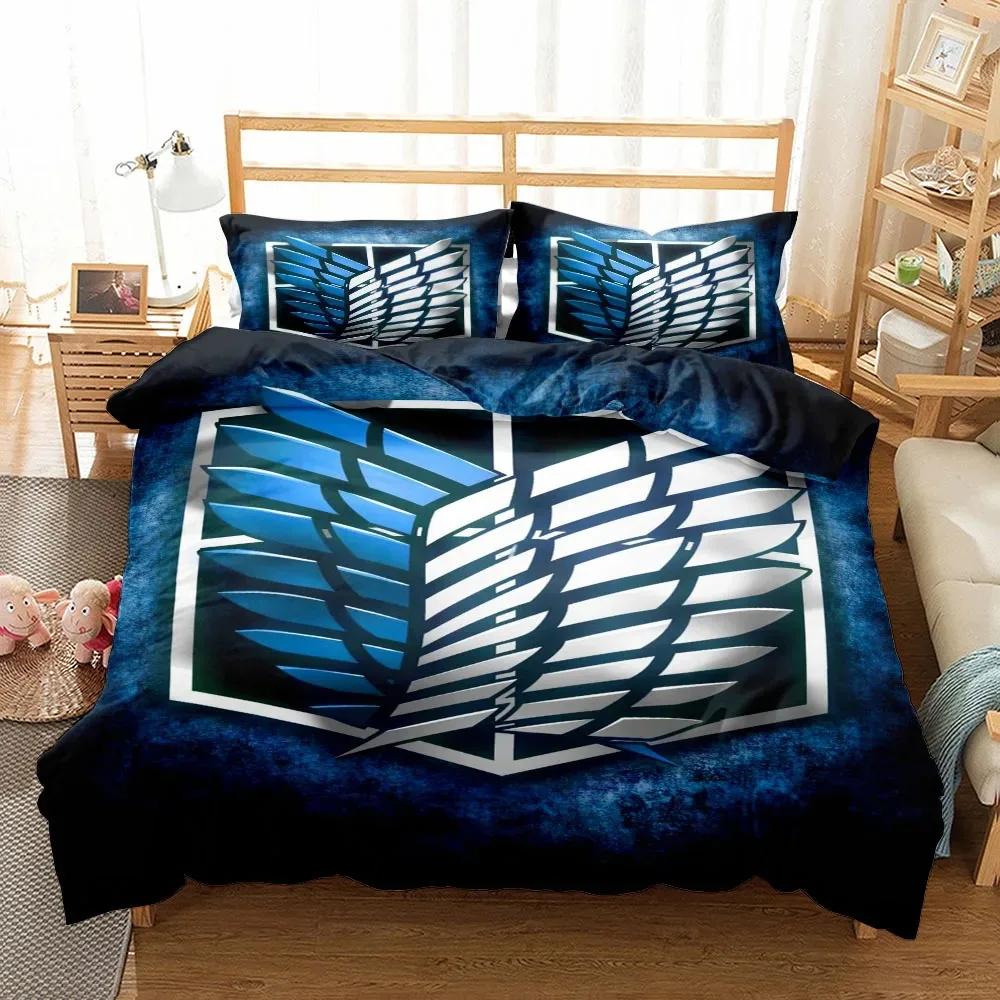 New Titan Attack Duvet Cover Set King Queen Double Full Twin Single Size Bed Set