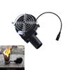 Походный вентилятор-воздуходувка для приготовления пищи 12 В 5,5x2,1 мм на двойных шарикоподшипниках для проектов DIY по охлаждению, барбекю-гриля, с регулируемой скоростью