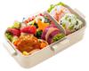 Skater Fluffy Lid Bento Box 530ml Graffiti Design Made in Japan (PFLB6) Dome-Shaped