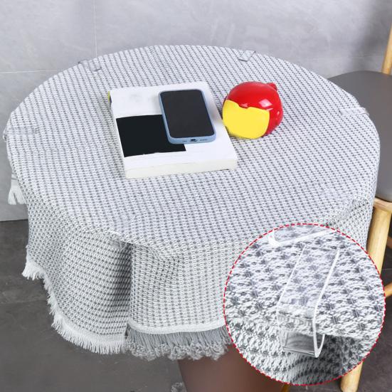 8/12 шт. Прозрачные зажимы для скатерти Мини-размер Нескользящие Широко используемые Прозрачные держатели для скатерти Зажимы для покрытия стола