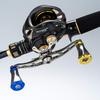 УВЕЛИЧЕННАЯ 23 мм Рукоятка Катушки 10 Совместима с Типом A Shimano Серия Tornado Авиационный Алюминиевый Кноб, 9,5 г, Цвета, (Дайва С), (Бронзовый/Золотой), 70%