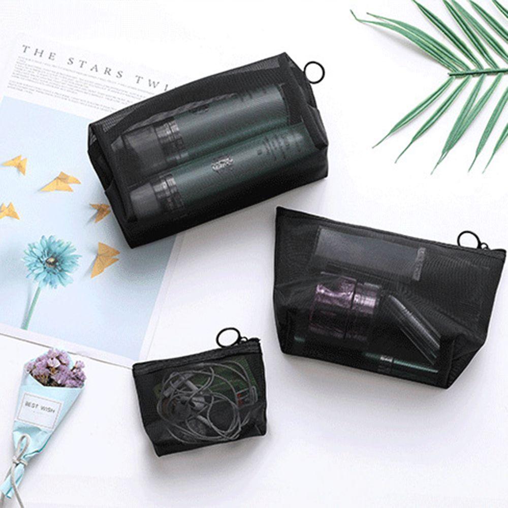 Organizer Zipper Wash Pouch Mesh Package Makeup Bags Storage Bags Bathing Bags Cosmetic Pouch