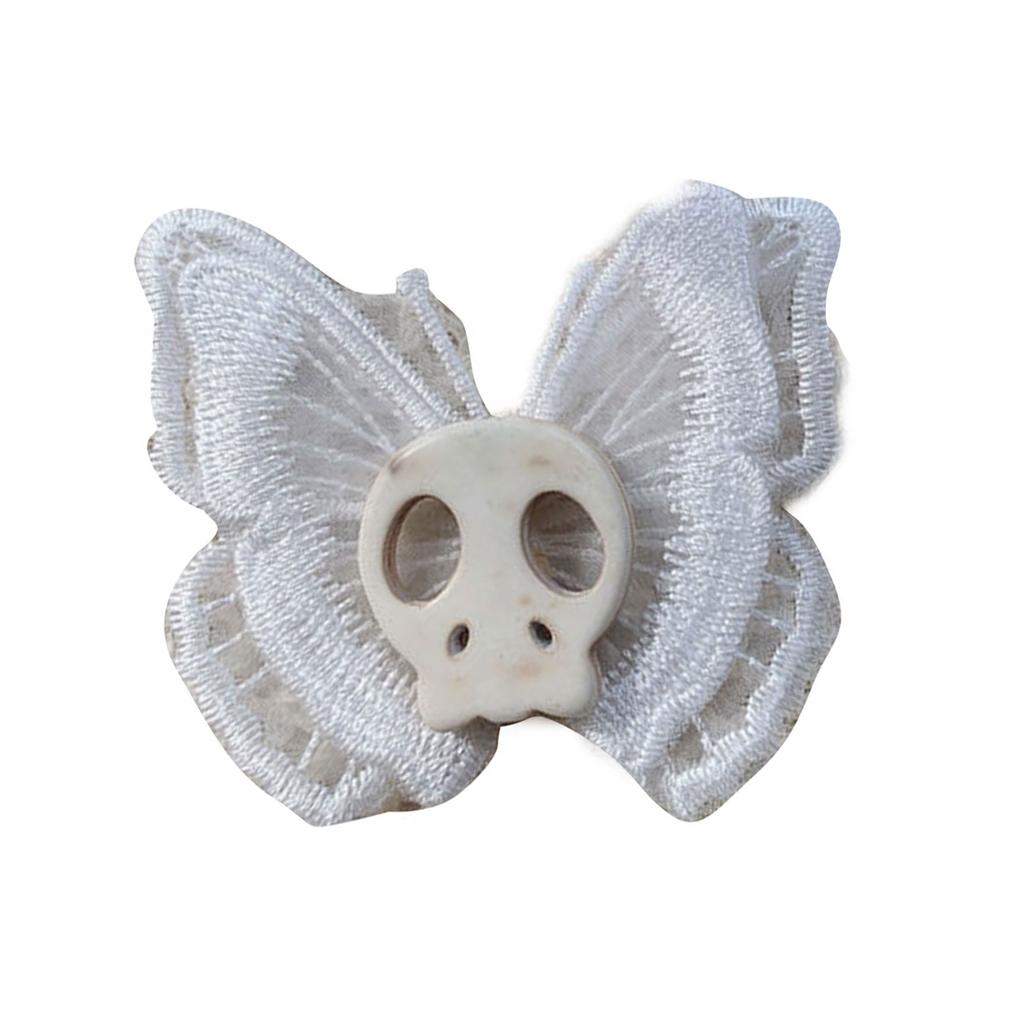 Готическая шпилька для волос, головной убор в виде бабочки и ангела, стимпанк, голова скелета, заколки для волос, аксессуары для волос для танца, бала-маскарада