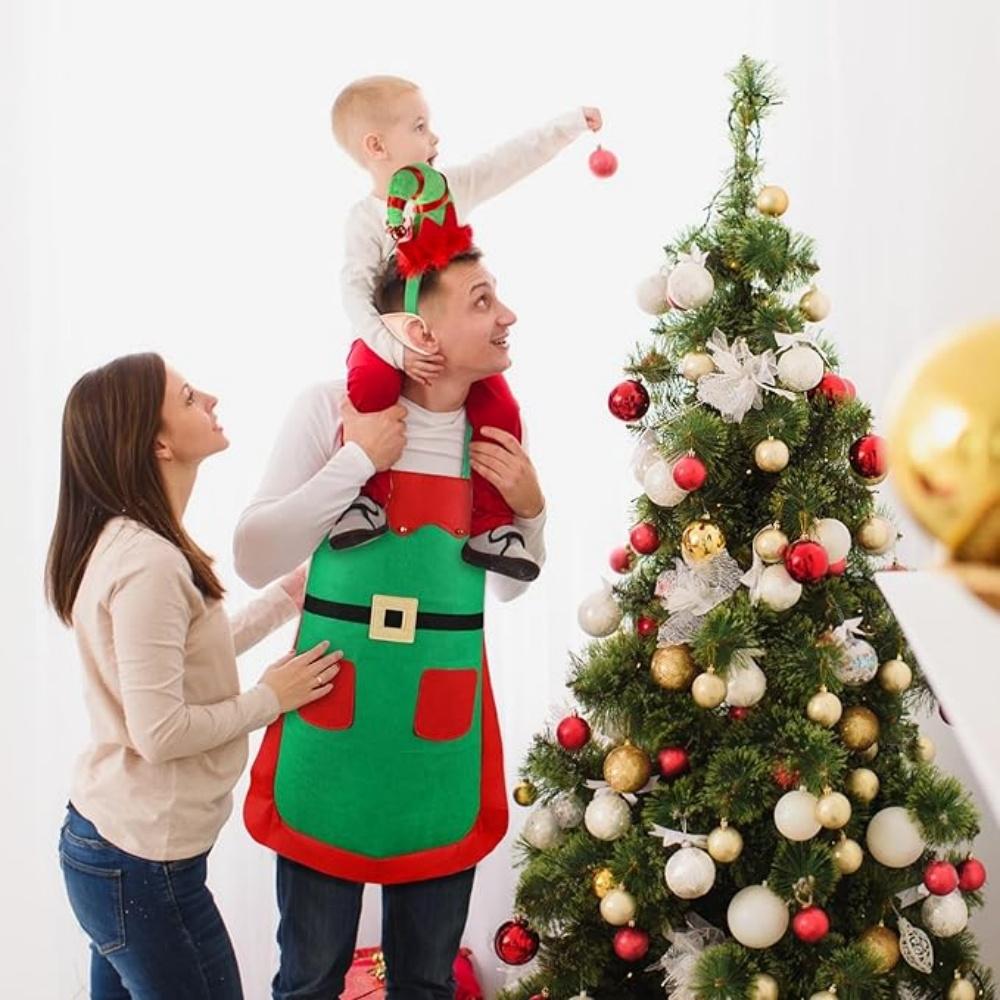 Funny Christmas Apron Santa Claus Xmas Waterproof Oilproof Noel Apron Merry Christmas Decor Feliz Navidad Happy New Year 2026