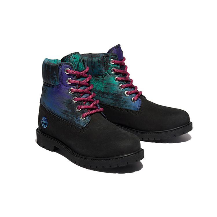 Timberland Heritage Series Durable Casual Waterproof Short Outdoor Boots Women Boots Black Blue A2G2KW