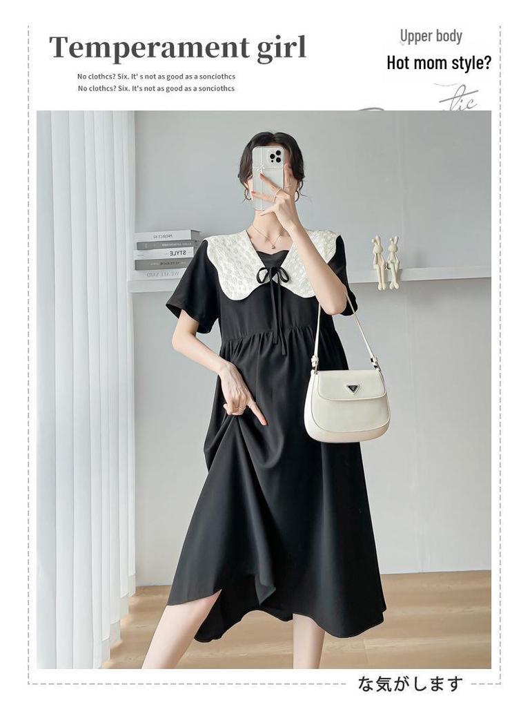 Трендовое свободное летнее платье для беременных 2024 года для стильных мам