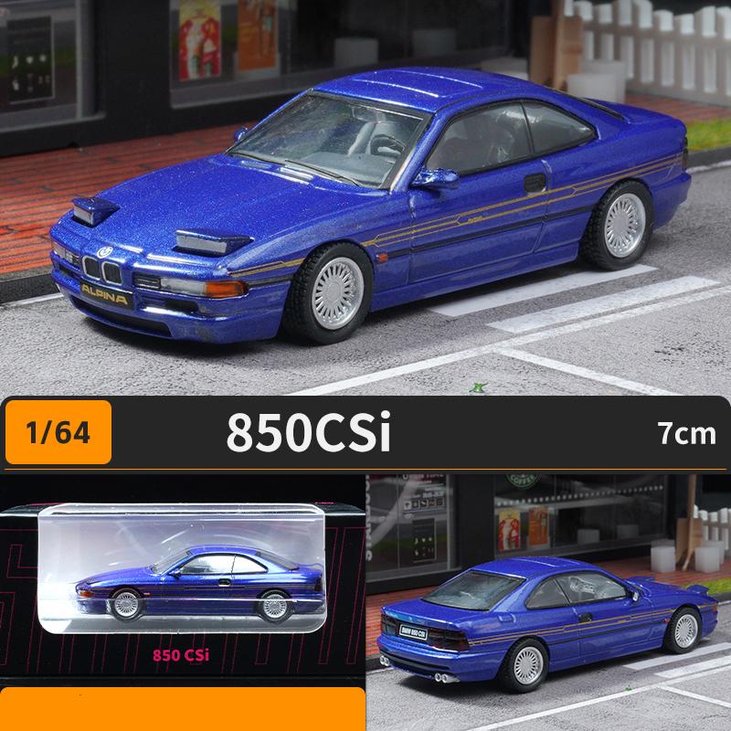 1/64 BMW 850 CSi литой автомобиль игрушечные машинки модель автомобиля миниатюрная масштабная модель автомобиля для детей