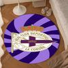 1PC Deportivo Football Round Rug for Livingroom,Bedroom, Palyroom, Chair Rug, Area rug, Circle Carpet, Large Size Fan Christmas gift