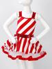 Kids Girls Christmas Candy Dance Costume Sleeveless Holiday Cutie Princess Tutu Leotard Dress