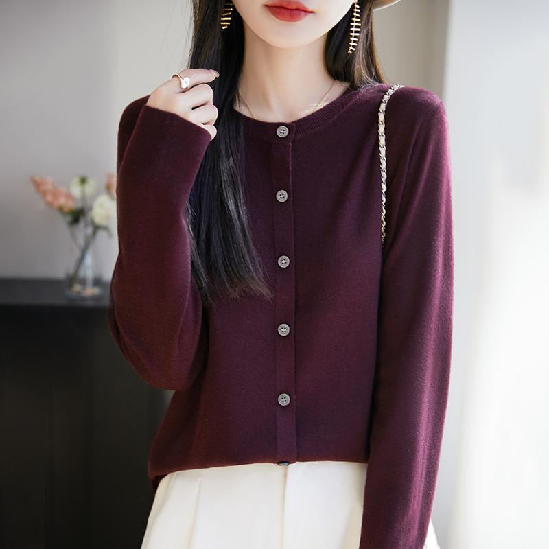 Женский легкий кардиган из 50% шерсти и 50% шелка Mulberry — универсальный трикотаж на все 4 сезона для комфорта и стиля в любое время года