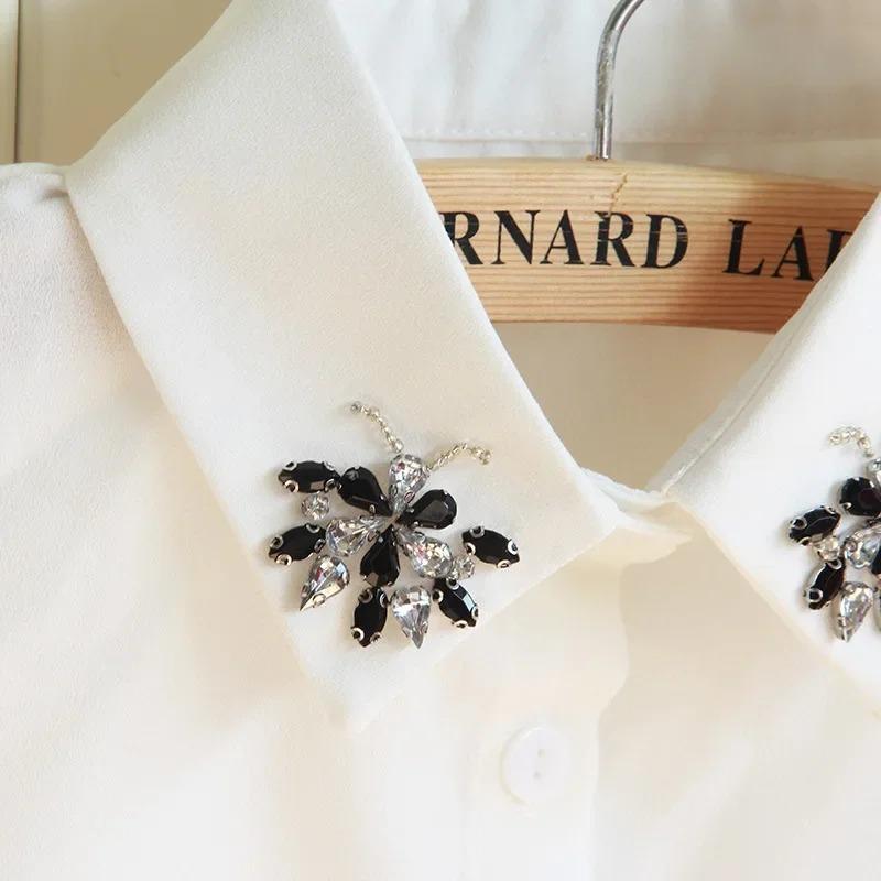 Linbaiway Women's Detachable Collar Shirt Fake Collar White Decoration Ladies False Collar Necklace Dress Blouse Top Accessories
