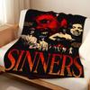 Плед S-Sinners Throw из фланели, мягкий, теплый, прочный и моющийся, милый, крутой