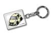 Custom Keychain for Suzuki Swift Sports White Cream Car Color [MKJP] ZC32S, Base,