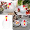 Nonstick Cookware Microwave Egg Boiler Steamer Chicken Shaped Kitchen Gadget Cooker White