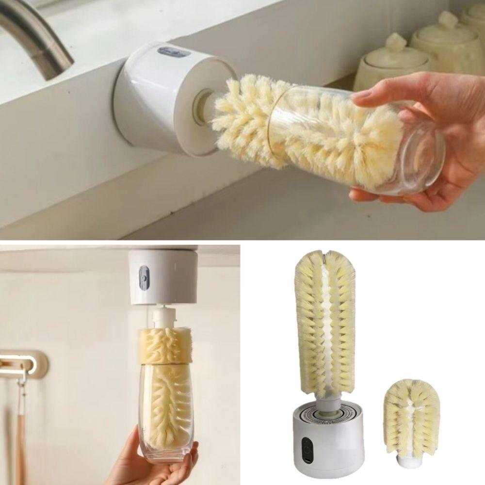 Electric Cup Scrubber Replaceable Heads Water Bottle Brush New Mug Cleaning Brush  for Home Sink
