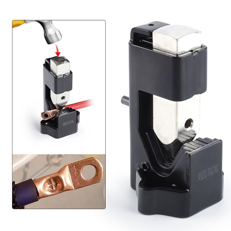 Электрик Клемма для обжима аккумулятора Клемма для обжима проводов Инструмент для сварки с пружинным зажимом Автомобильный и домашний прочный кабельный молоток
