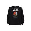 Vans X Raeburn Logo Print Crew Neck Pullover Long Sleeve T-Shirt Unisex Tops Black VN0A7SOZBLK