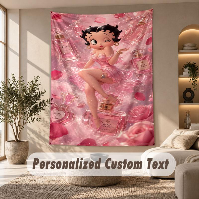 Wall Hanging Tapestry Art Cloth Bedroom Room Background DecorBetty Boop