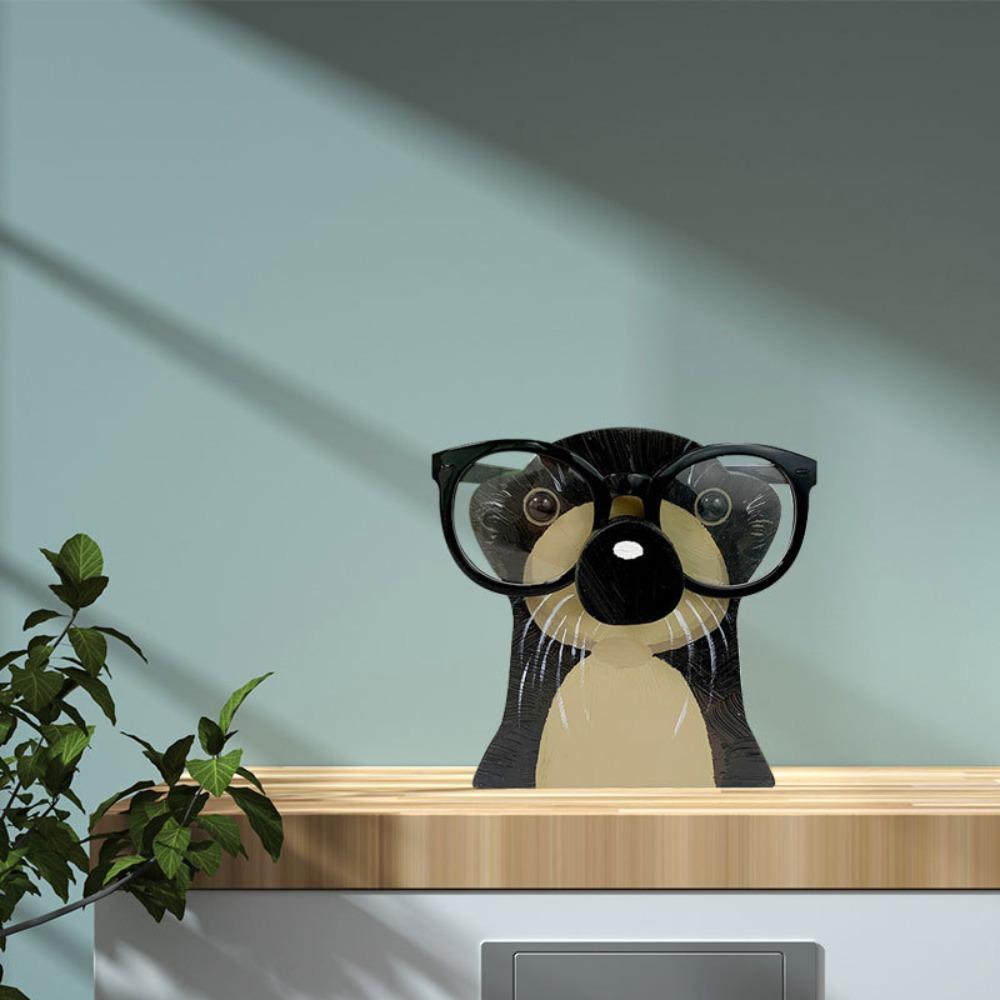 Animal Glasses Display Wooden Display Rack Creative Sunglasses Wooden Stand