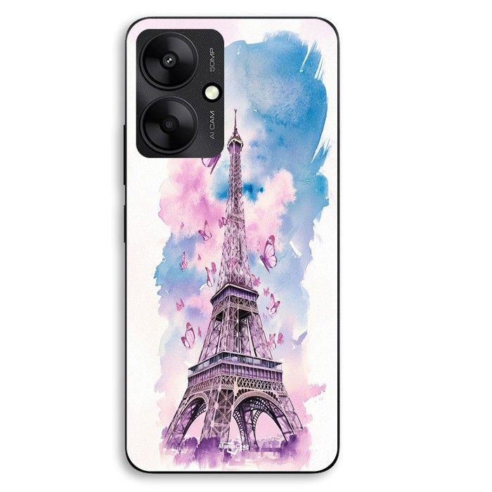 Coque Pour Xiaomi Redmi 13C 5g Tour Eiffel Papillon coloré Maniacase
