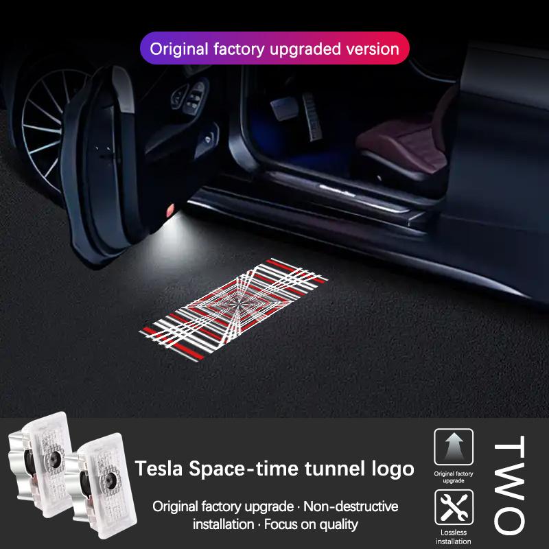 ALC1 LED Car Door Welcome Light Projector Ghost Shadow Lamp Accessories For Tesla Model 3 Model S Model Y Model X