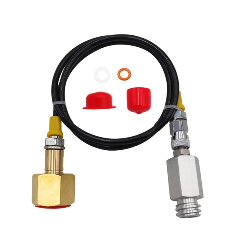 CO2 Cartridges Adapter CO2 Inflation Connector CO2 Bottle Refill Hose Bottle Refill Adapter for Kitchen or Outdoor