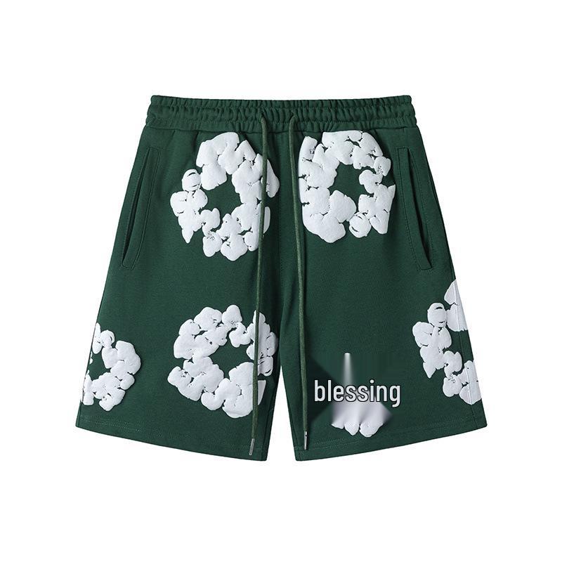 Джинсовые слезы Капок Пена Принт Американский стиль Комплект из толстовки и спортивных штанов для пары