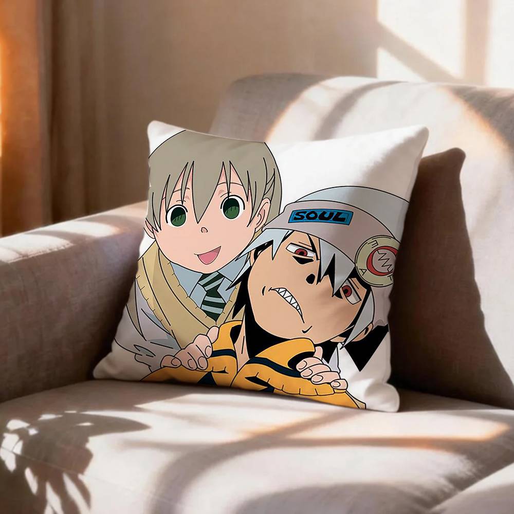 КРУТОЙ Подушка с принтом по манге Soul Eater Наволочка для подушки Чехол на подушку для гостиной Дивана