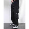 Straight-leg Silm Cargo Pants Men Autumn Thickening Trendy Boys Loose Drooping Casual Autumn Men's Pants Students